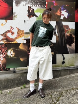 「HUF（ハフ）のアイテム」を使った、HUF JAPANさん（レディース・170cm）の春コーディネート
