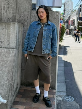 「HUF（ハフ）のアイテム（ブルゾン）」を使った、HUF JAPANさん（メンズ・163cm）の春コーディネート