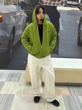 「HUF（ハフ）のアイテム」を使った、HUF JAPANさん（メンズ・173cm）の秋コーディネート