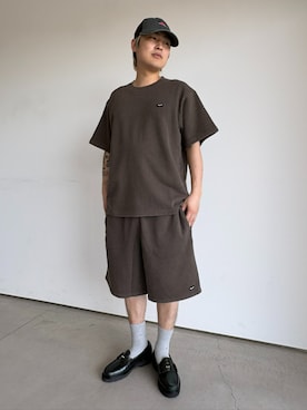 「HUF（ハフ）のアイテム（キャップ）」を使った、HUF JAPANさん（メンズ・165cm）の春コーディネート