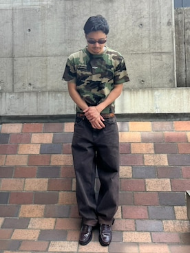 「HUF（ハフ）のアイテム」を使った、HUF JAPANさん（メンズ・171cm）の春コーディネート