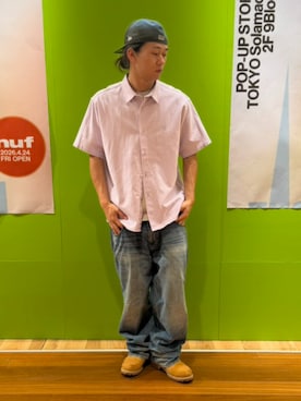 「HUF（ハフ）のアイテム」を使った、HUF JAPANさん（メンズ・172cm）の春コーディネート