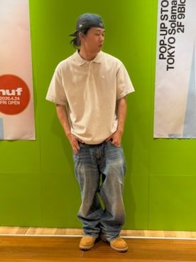 「HUF（ハフ）のアイテム」を使った、HUF JAPANさん（メンズ・172cm）の春コーディネート
