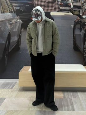 「HUF（ハフ）のアイテム」を使った、HUF JAPANさん（メンズ・173cm）の秋コーディネート