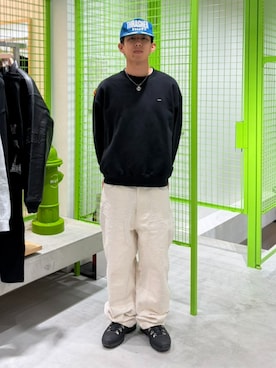 「HUF（ハフ）のアイテム」を使った、HUF JAPANさん（メンズ・168cm）の秋コーディネート