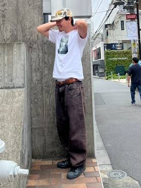 「HUF（ハフ）のアイテム」を使った、HUF JAPANさん（メンズ・171cm）の春コーディネート