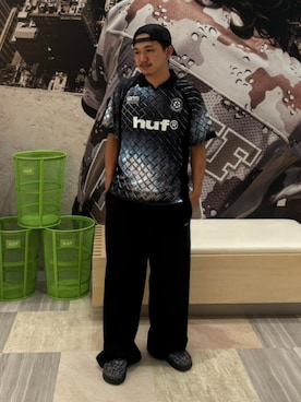 「HUF（ハフ）のアイテム」を使った、HUF JAPANさん（メンズ・170cm）の夏コーディネート