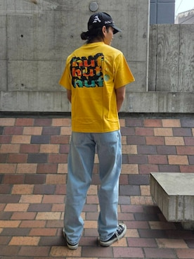 「HUF（ハフ）のアイテム」を使った、HUF JAPANさん（メンズ・173cm）の春コーディネート