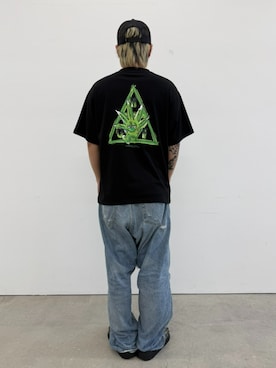 「半袖」｜HUF JAPANさん（メンズ・165cm）の春コーディネート