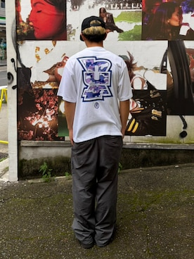 「HUF（ハフ）のアイテム」を使った、HUF JAPANさん（メンズ・168cm）の夏コーディネート
