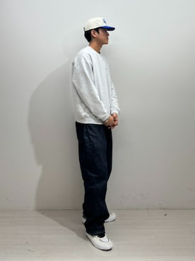 「アイテム（キャップ）」を使った、HUF JAPANさん（メンズ・180cm）の冬コーディネート