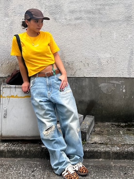 「HUF（ハフ）のアイテム」を使った、HUF JAPANさん（レディース・150cm）の夏コーディネート
