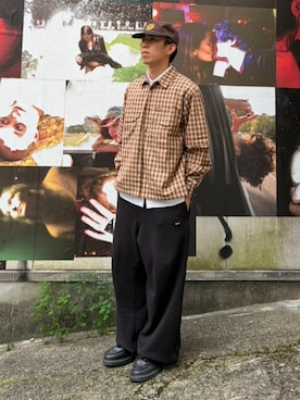 「HUF（ハフ）のアイテム」を使った、HUF JAPANさん（メンズ・168cm）の夏コーディネート