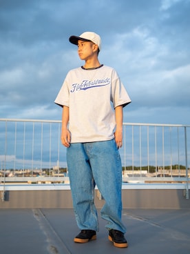 「HUF（ハフ）のアイテム（帽子）」を使った、HUF JAPANさん（メンズ・165cm）の夏コーディネート