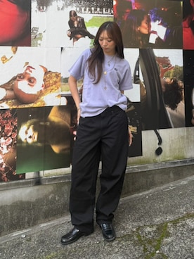 「HUF（ハフ）のアイテム」を使った、HUF JAPANさん（レディース・170cm）の春コーディネート