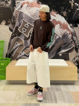 「HUF（ハフ）のアイテム」を使った、HUF JAPANさん（メンズ・172cm）の夏コーディネート