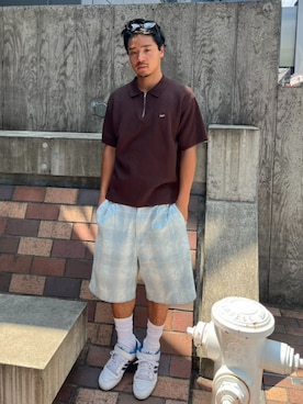 「HUF（ハフ）のアイテム」を使った、HUF JAPANさん（メンズ・171cm）の夏コーディネート