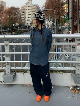 「ストリートファッション」｜HUF JAPANさん（レディース・168cm）の冬コーディネート