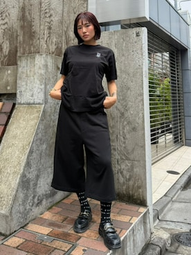 「HUF（ハフ）のアイテム」を使った、HUF JAPANさん（レディース・163cm）の夏コーディネート