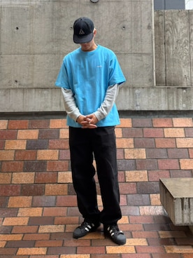 「HUF（ハフ）のアイテム（トップス）」を使った、HUF JAPANさん（メンズ・180cm）の春コーディネート