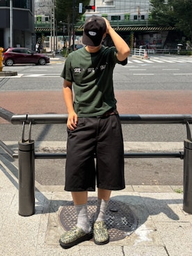 「HUF（ハフ）のアイテム」を使った、HUF JAPANさん（メンズ・176cm）の夏コーディネート