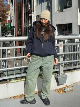 「ストリートファッション」｜HUF JAPANさん（レディース・170cm）の秋コーディネート