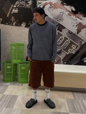「HUF（ハフ）のアイテム」を使った、HUF JAPANさん（メンズ・170cm）の夏コーディネート
