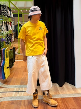 「HUF（ハフ）のアイテム」を使った、HUF JAPANさん（メンズ・172cm）の春コーディネート