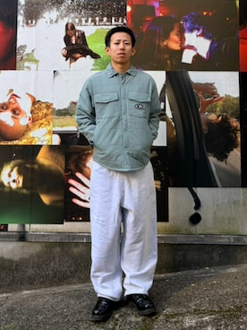 「HUF（ハフ）のアイテム」を使った、HUF JAPANさん（メンズ・168cm）の冬コーディネート