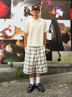 「HUF（ハフ）のアイテム」を使った、HUF JAPANさん（メンズ・168cm）の夏コーディネート