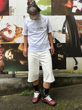 「HUF（ハフ）のアイテム」を使った、HUF JAPANさん（メンズ・176cm）の夏コーディネート