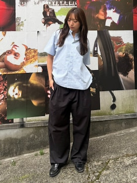 「HUF（ハフ）のアイテム」を使った、HUF JAPANさん（レディース・170cm）の春コーディネート
