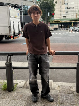 「HUF（ハフ）のアイテム」を使った、HUF JAPANさん（メンズ・176cm）の夏コーディネート
