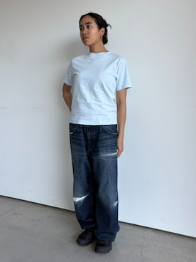 「HUF（ハフ）のアイテム」を使った、HUF JAPANさん（レディース・157cm）の春コーディネート