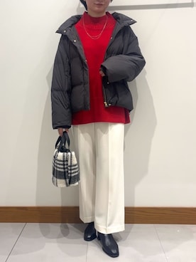 「a.v.v（アーヴェヴェ）のアイテム」を使った、a.v.v本社スタッフさん（レディース・161cm）の冬コーディネート