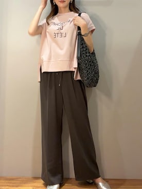 「a.v.v（アーヴェヴェ）のアイテム」を使った、a.v.v本社スタッフさん（レディース・164cm）の春コーディネート