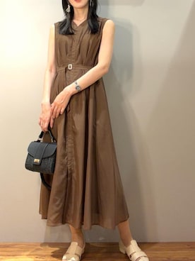 「a.v.v（アーヴェヴェ）のアイテム」を使った、a.v.v本社スタッフさん（レディース・164cm）の夏コーディネート