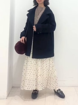 「a.v.v（アーヴェヴェ）のアイテム」を使った、a.v.v本社スタッフさん（レディース・150cm）の冬コーディネート