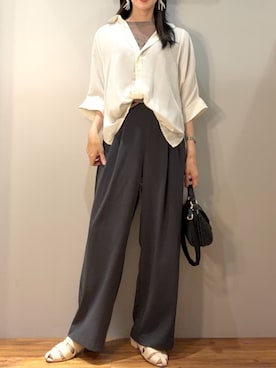 「a.v.v（アーヴェヴェ）のアイテム」を使った、a.v.v本社スタッフさん（レディース・164cm）の夏コーディネート