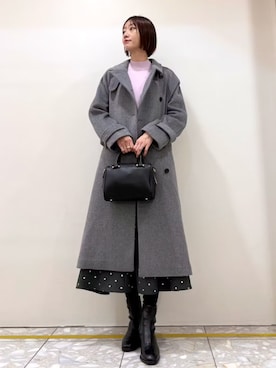 「a.v.v（アーヴェヴェ）のアイテム」を使った、a.v.v本社スタッフさん（レディース・169cm）の冬コーディネート