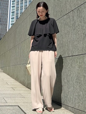 「a.v.v（アーヴェヴェ）のアイテム」を使った、a.v.v本社スタッフさん（レディース・159cm）の夏コーディネート