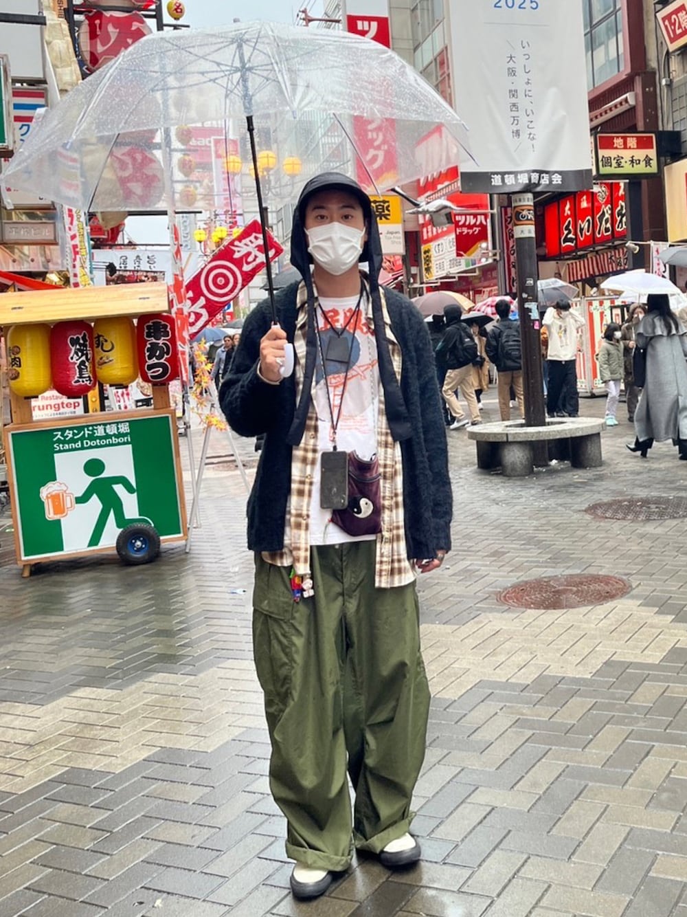 「休日コーデ、ビッグシルエット、秋コーデ、今日のコーデ、いいね、save、フォローお願いします🤑、カーディガン、古着MIX、古着、古着コーデ、古着好きな人と繋がりたい、古着男子、古着屋巡り、未来のWEARISTAプロジェクト、秋冬コーデ、ワイドパンツ」｜「Name.のアイテム（キャップ、ブラック系）」を使った、seanipさん（メンズ・176cm）の秋コーディネートの1枚目の写真