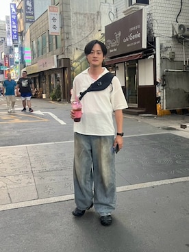「黒スニーカー」｜seanipさん（メンズ・177cm）の秋コーディネート