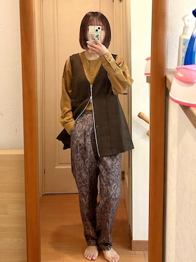 「three quarter（スリークォーター）のアイテム」を使った、こことさん（レディース・152cm）の冬コーディネート