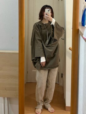 「ORFEO（オルフェオ）のアイテム」を使った、こことさん（レディース・152cm）の春コーディネート