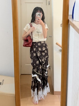 「agnes b.（アニエスベー）のアイテム」を使った、こことさん（レディース・152cm）の夏コーディネート