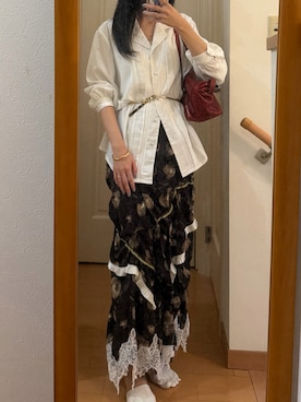 「Re:make（リメイク）のアイテム」を使った、こことさん（レディース・152cm）の秋コーディネート