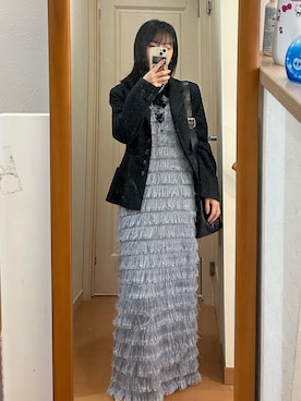 「アイテム（ワンピース/ドレス）」を使った、こことさん（レディース・152cm・20代）の冬コーディネート