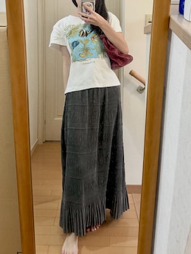「agnes b.（アニエスベー）のアイテム」を使った、こことさん（レディース・152cm）の夏コーディネート