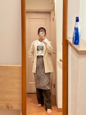 「three quarter（スリークォーター）のアイテム」を使った、こことさん（レディース・152cm）の秋コーディネート